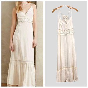 NWOT - Anthropologie - Eloise Kappa Ray Crochet Chemise Maxi Dress Size M